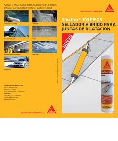 Sellador Sikaflex 103 Pisos Junta Dilatacion Sika X 280ml - comprar online