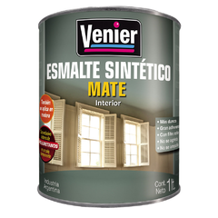 Venier Sintetico 3p Negro Mate X 1/4 Lt