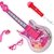 TT- GUITARRA CON MICROFONO  ROSA - CELESTE - Jugueterías Mikey Rosario