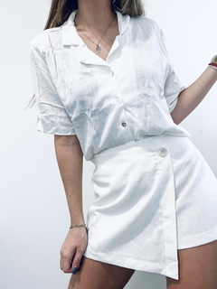 Skort Lino White - ACACIAS OFICIAL