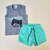 PACK BABY SHORT DE BAÑO AQUA + MUSCULOSA