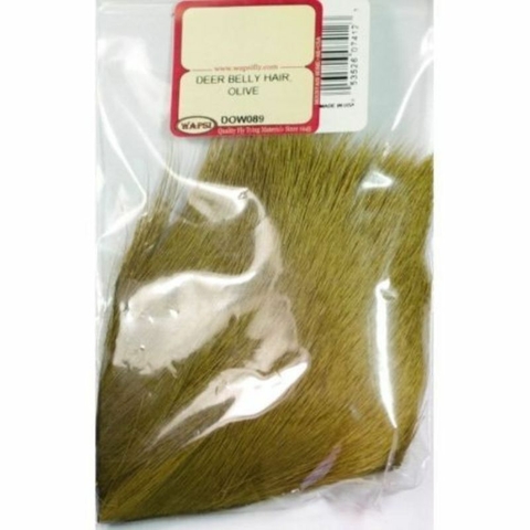 DEER BELLY HAIR OLIVE WAPSI (DOW089) (053526074123)