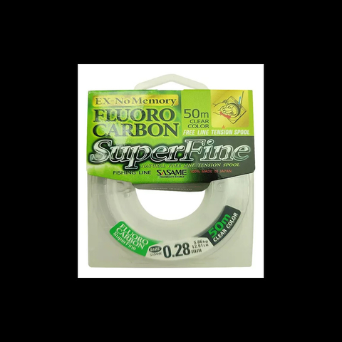 FLUOROCARBON SASAME SUPERFINE 0.28MM 50MT 5.86KG (4941430124118)