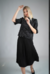 Falda plisada negra - comprar online
