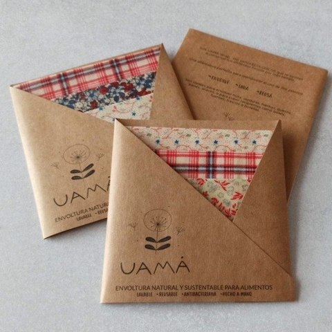 Pack M 3 envoltorios 25x25 cm "Uama"