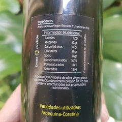 500 cc Aceite de oliva virgen extra agroecológico "Ganapati" en internet