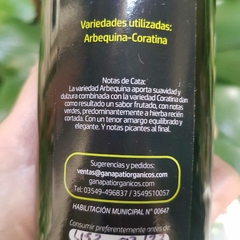 500 cc Aceite de oliva virgen extra agroecológico "Ganapati" - comprar online