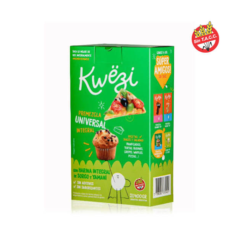 400 g Premezcla universal integral "Kwezi" sin tacc