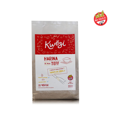 400 g Harina integral agroeco de teff, "Kwezi" sin tacc