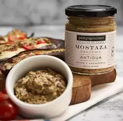 170 gr Mostaza orgánica "ANTIGUA" Pampa Gourmet