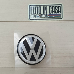 Adesivo Resinado Volkswagen Preto e Cromado - comprar online