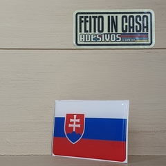 Adesivo Resinado Bandeira Eslováquia - comprar online
