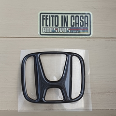 Adesivo Resinado Honda Preto Logo Vazado