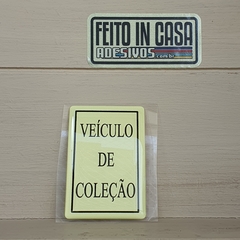 Adesivo Resinado Selo Veículo de Coleção