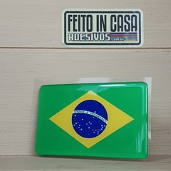 Adesivo Resinado Bandeira Brasil 8cm na internet