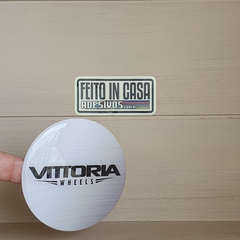 Adesivo Resinado Vittoria Wheels Cinza Escovado 6,9cm - comprar online