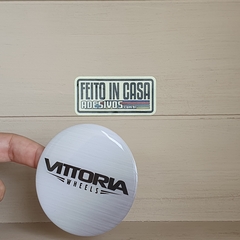 Adesivo Resinado Vittoria Wheels Cinza Escovado 6,9cm na internet