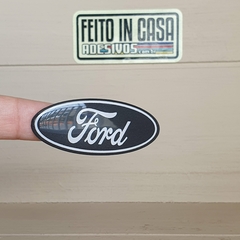 Adesivo Resinado Ford Preto e Branco 5,5cm - comprar online