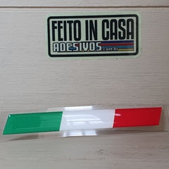 Adesivo Resinado Bandeira da Itália estilizada