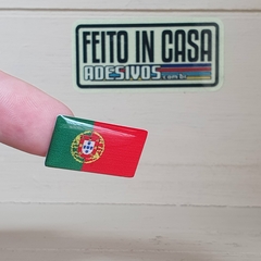 Adesivo Resinado Tarjeta Placa Bandeira Portugal