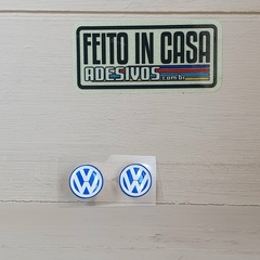 Par de Adesivos Resinados Volkswagen Chave Azul