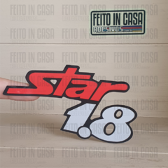 Kit 3 Adesivos Gol Star 1.8 Vermelho - comprar online