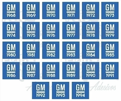 Adesivo Ano GM Chevrolet 1981