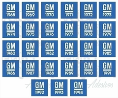 Adesivo Ano GM Chevrolet 1979