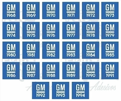 Adesivo Ano GM Chevrolet 1978