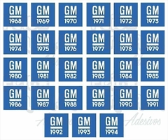 Adesivo Ano GM Chevrolet 1973