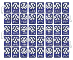 Adesivo Ano 1997 Volkswagen