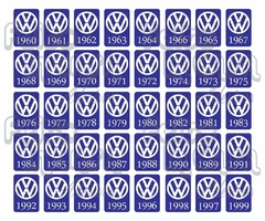 Adesivo Ano 1965 Volkswagen