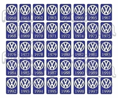Adesivo Ano 1978 Volkswagen