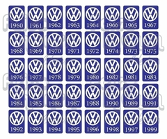 Adesivo Ano 1967 Volkswagen