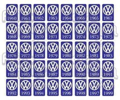 Adesivo Interno Ano 1964 Volkswagen