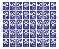 Adesivo Interno Ano 1974 Volkswagen