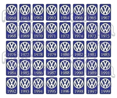 Adesivo Ano 1985 Volkswagen