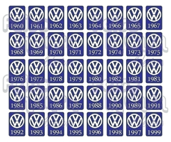 Adesivo Ano 1996 Volkswagen