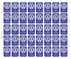 Adesivo Ano 1964 Volkswagen