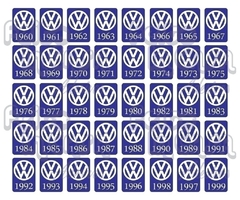 Adesivo Interno Ano 1981 Volkswagen
