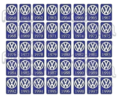 Adesivo Ano 1992 Volkswagen