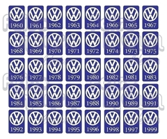 Adesivo Interno Ano 1982 Volkswagen
