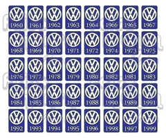 Adesivo Ano 1989 Volkswagen
