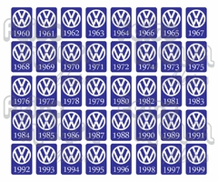 Adesivo Ano 1961 Volkswagen