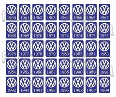 Adesivo Ano 1970 Volkswagen
