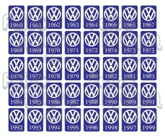 Adesivo Interno Ano 1965 Volkswagen