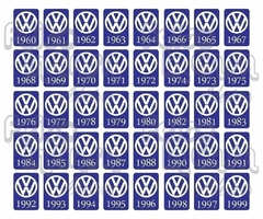 Adesivo Ano 1971 Volkswagen