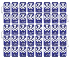 Adesivo Interno Ano 1979 Volkswagen