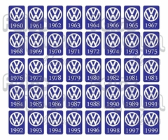 Adesivo Ano 1966 Volkswagen