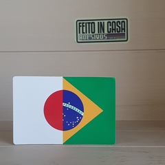 Adesivo Bandeira Brasil e Japão